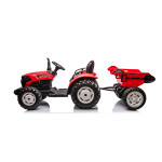 Elektrický Traktor s vlečkou HC-306 - 24V červený